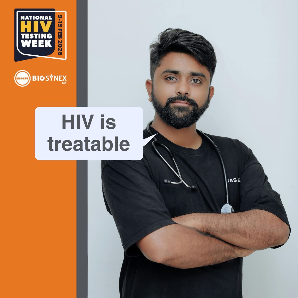BHR_BIOSYNEX's tweet photo. HIV today is very different from what many people still imagine.

With early diagnosis and treatment, people with HIV can live long, healthy lives and cannot pass the virus on when their viral load is undetectable.

Early testing makes all the difference.
#HIVFacts #KnowTheFacts https://t.co/Ha1SEO9Bt7