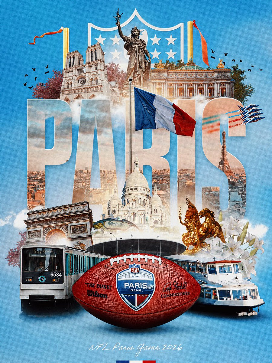 🇫🇷 Tout commence ici. NFL Paris Game 2026.

It all starts here. NFL Paris Games 2026.