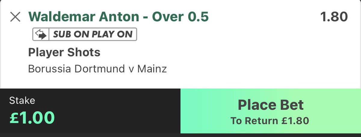 ShotsLabb's tweet photo. Waldemar Anton O0.5 shots @ 1.80 (1u)

Anton have been dangerous from set pieces these past few games. He have hit O0.5 shots in 7/8 

With Dortmund corner line sitting at 5.5 i expect there to be plenty of chances for him to get forward. 

With @StatsHubCom https://t.co/Qijdz6sR1w