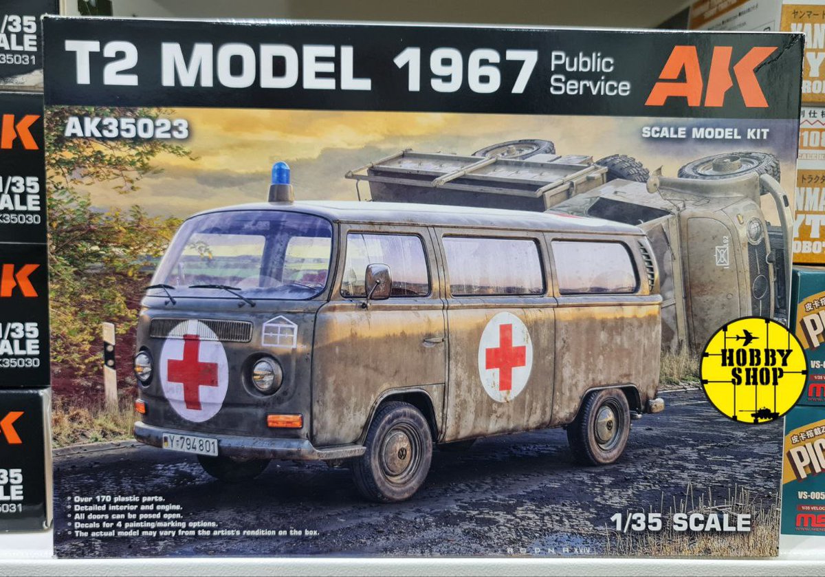 HobbyLebanon's tweet photo. The new AK Interactive, T2 Model Ambulance, is now available at Hobby Shop Lebanon. 
Price $45.

#hobby_shop_lebanon
#first_hobby_shop_in_lebanon
#maquette_kit_beyrouth_liban
#plastic_modelling_lebanon
#lebanese_red_cross https://t.co/xQ2dMtvsls