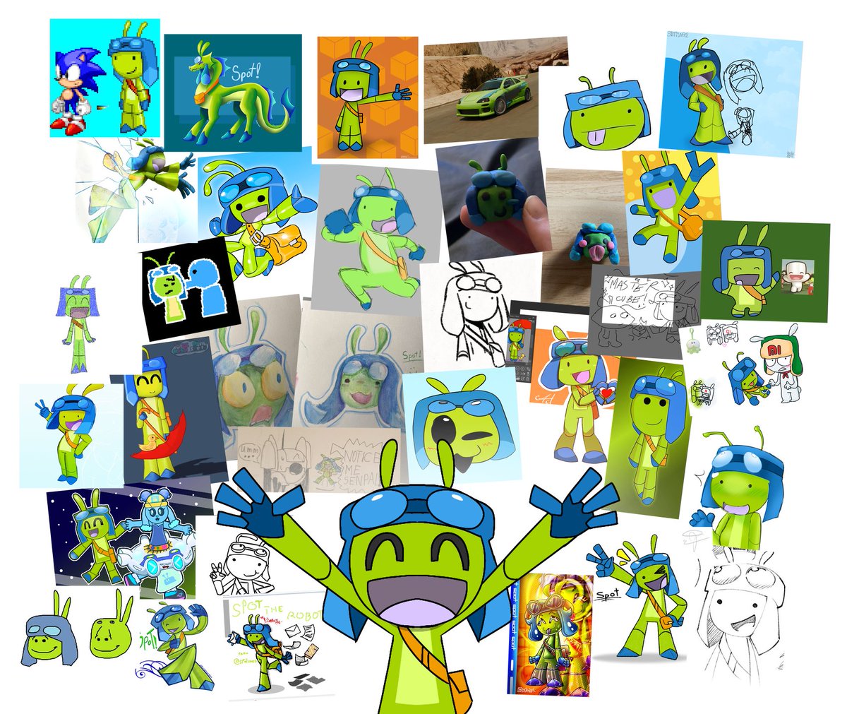 the amount of fanarts spot has gotten in the span of less than a week is insane, im really thankful for all the support. if you're new here i may as well introduce myself, i am a freelancer who makes art. designing, music. animation &amp; more! feel free to check my stuff out soon.