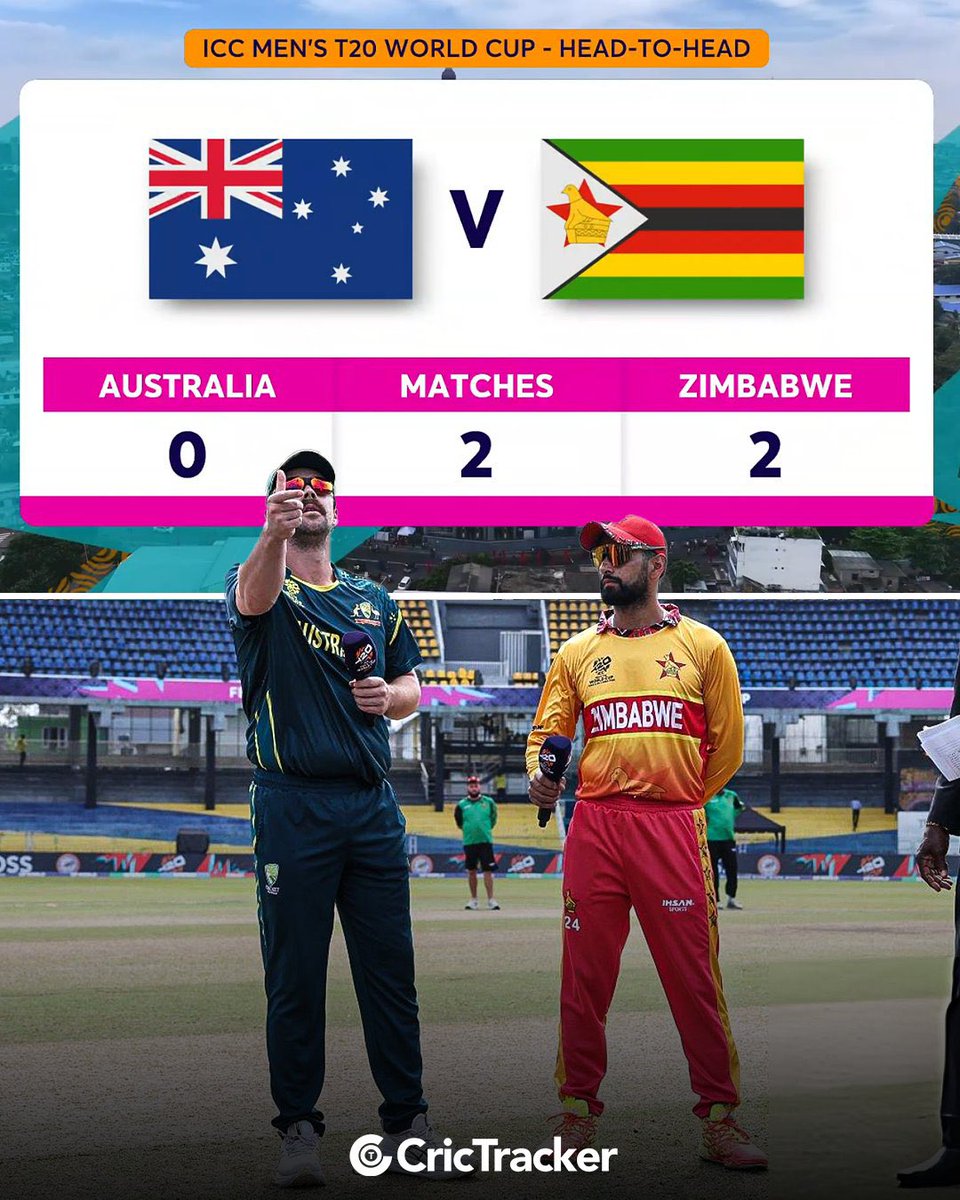 Zimbabwe owning the mighty Aussies in T20 World Cup history👊🔥

 #ausvszim