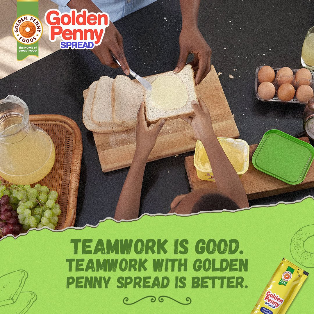 GpennySpreads's tweet image. Nothing brings kids together like a table, bread, and a can of Golden Penny Spread.

When there’s good food, suddenly everyone shares, helps, and even smiles politely at each other.

How do you get your team to work together?

#EasytoSpread
#GoodForTheFamily
#GPennySpread