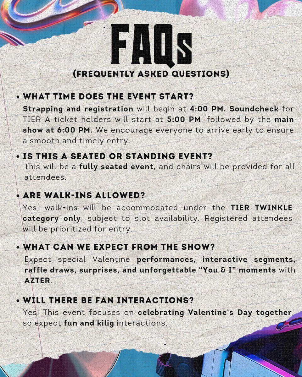 azter_ph's tweet image. “AZTER: You and I Valentines Showcase” is just one sleep away before d-day!

We just have a few reminders to keep in mind during the event. We can’t wait to see you guys there tomorrow! 

#AZTER #AZTERValentinesShowcase #AZTERYouAndI #PpopRise