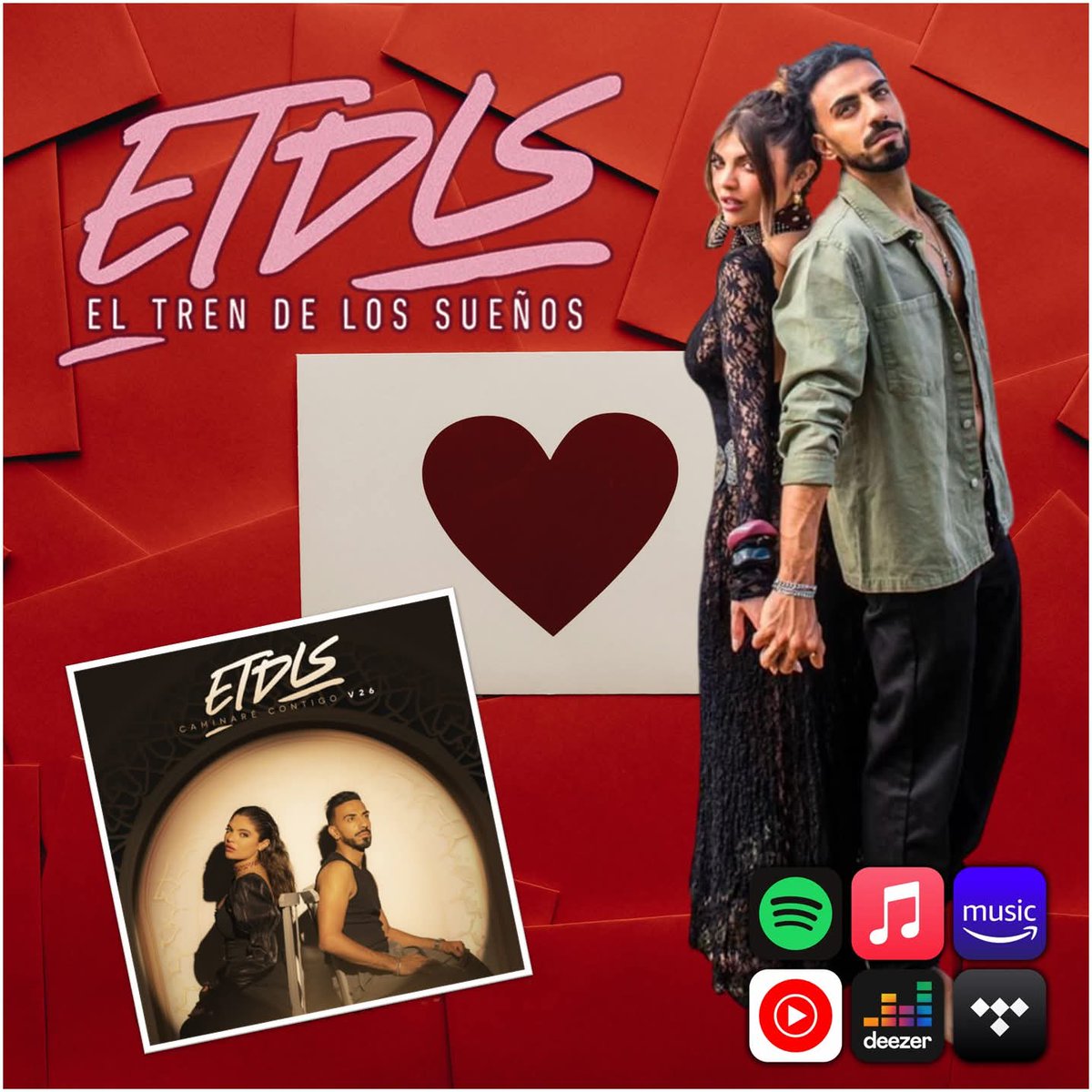 Este San Valentín regala música. Un regalo directo al corazón. ¿Todavía no tienes lo nuevo de El Tren de los Sueños? Ya disponible "Caminaré Contigo V26". Más de 200.000 personas ya se han dejado seducir por el nuevo video clip en "Youtube".

youtu.be/7Mzzh3RUgCc?si…