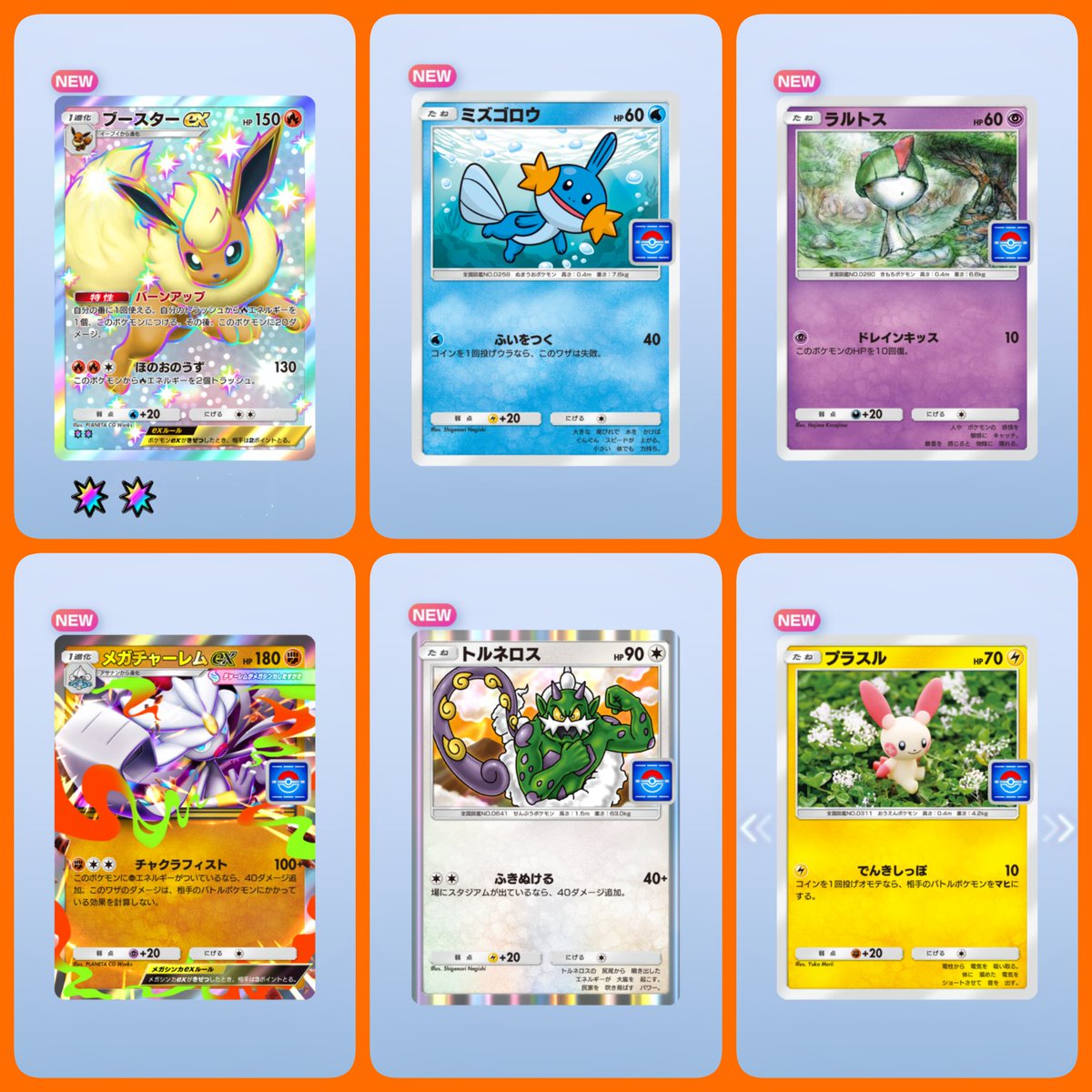 今回、初入手したカードは、この6枚でした。 #ポケモン #Pokémoncard