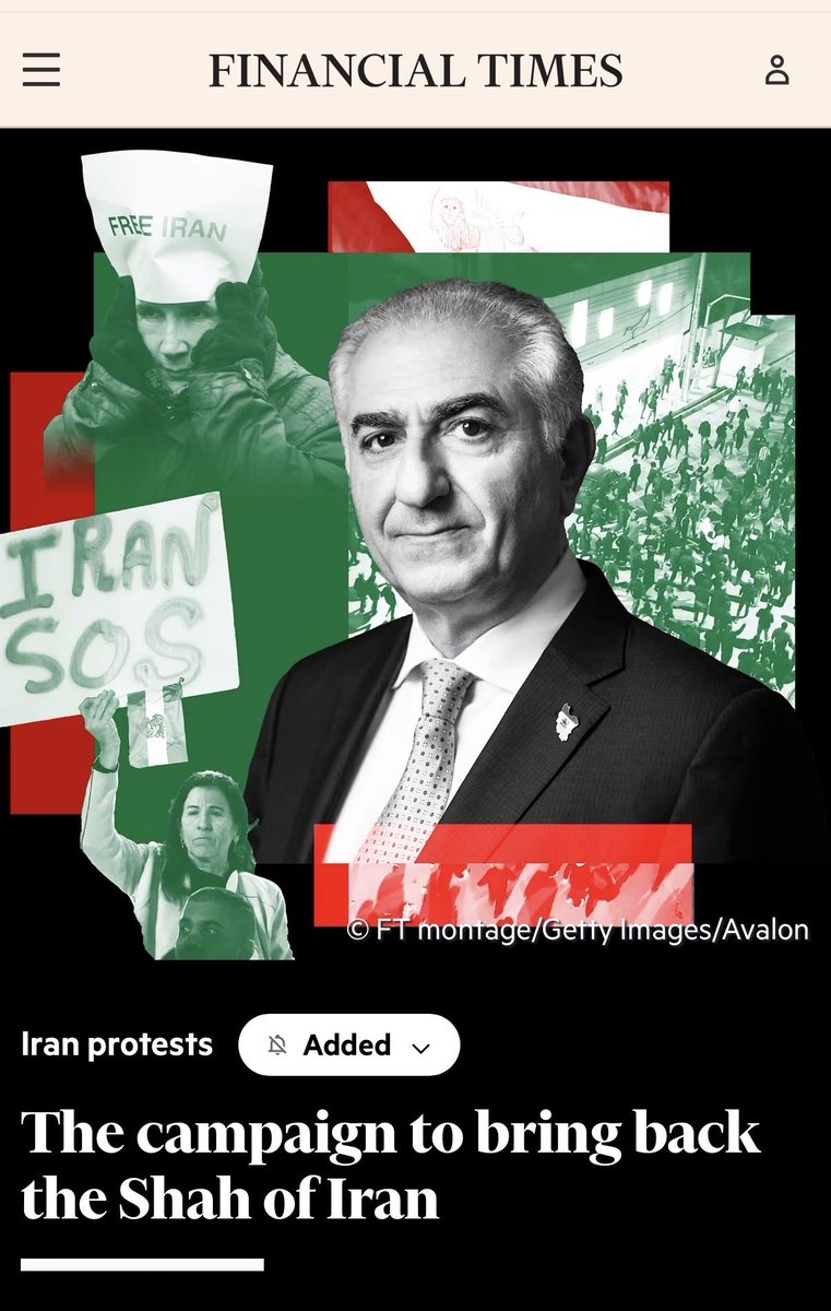 The <a href="/FT/">Financial Times</a> reports on lack of solid evidence of genuine popular support for Reza Pahlavi inside Iran.

It highlights research showing his massive social media following (e.g., millions of new Instagram followers) is inflated by networks of fake accounts creating an illusion of