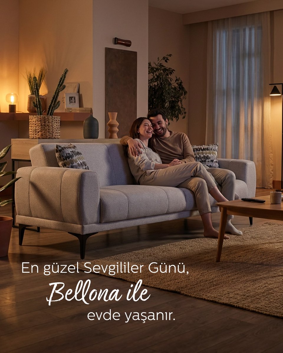 "Seni seviyorum" demenin farklı yolları var.
Mesela onun en sevdiği filmi, en sevdiğiniz koltukta 
belki de 10. kez tekrar izlemek.
Ne de olsa film bahane, sevginiz şahane.

En güzel Sevgililer Günü, Bellona ile evde yaşanır.🤍