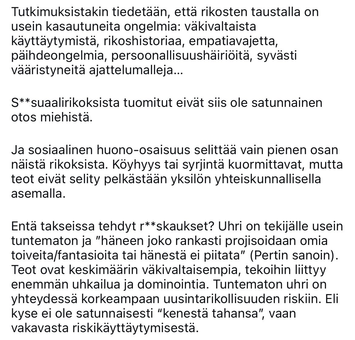 TiinaAlakarppa's tweet photo. Infoa mun IG postauksesta, joka liittyy enemmän siihen ”onko mieheys itsessään raiskausriski” (ei ole): https://t.co/7uIlWXkd4B