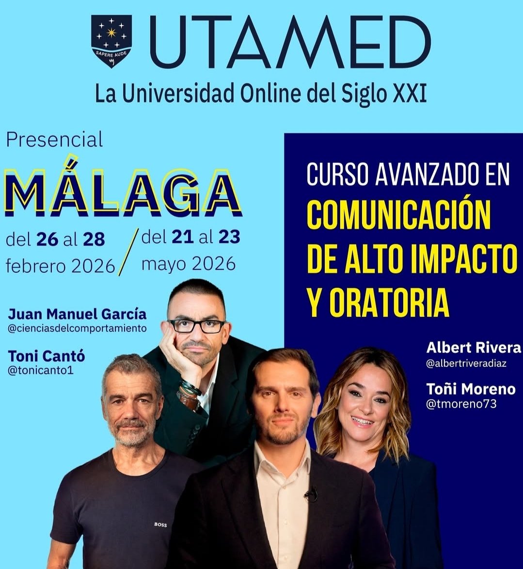 _ElObservador_'s tweet photo. #OJO
La universidad privada malagueña @UTAMED_UNI de @FundUnicaja, autotitulada "La Universidad Online del Siglo XXI", ofrece un "curso avanzado" pero del Siglo XIX. Su gancho, el #gran #ToniCantó. Para reforzar, otro #gran político (más de 180cm) #AlbertRivera .
¡Asombroso!
. https://t.co/chxvlZ1Kru