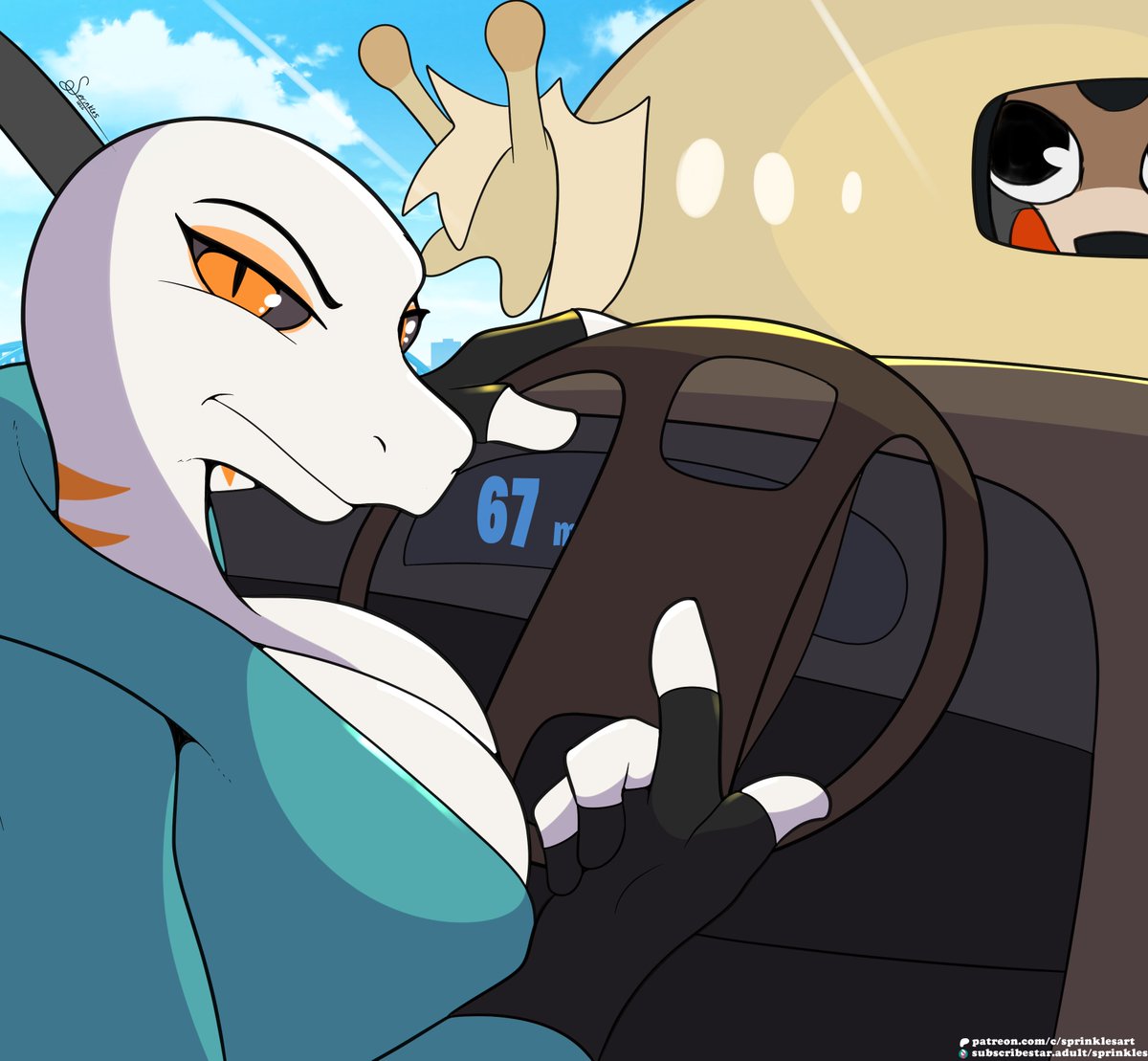 "Wha da hell? You seeing this? (Commission)

Commissioned by <a href="/VaDGrad/">President VadGrad🔞 🇺🇸</a> featuring VV driving straight into a fatass gloob.

Are we cooked?