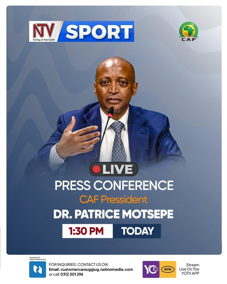 JustGystin's tweet photo. Whatever is being discussed in the CAF Executive Committee meeting in Dar Es Salaam, we will be at hand to hear it as @ntvuganda will carry the press conference that will be addressed by the @CAF_Online President Dr Patrice Motsepe there after, live.

#PamojaAFCON https://t.co/A2roNdiJoD