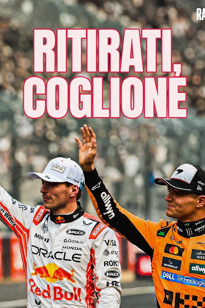 Pratz222's tweet image. Queste parole di #Norris sono veramente scandalose, il campione più scarso di sempre si permette di dire queste cose sul mio idolo e pilota più forte di tutta la storia #Verstappen
Fate girare perché non rimanga impunito 
#like
#condividi