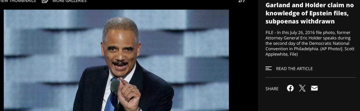 Republicans withdrew the Subpoena of Obama's Attorney General Eric Holder because he claimed he had no knowledge of Epstein files. 

In fact, Epstein refers to him as "Eric" in the files, and Holder is a close personal friend of Epstein's personal lawyer Reid Weingarten.