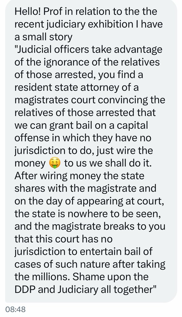 SpireJim's tweet image. Dear @JudiciaryUG,
Investigate these things and clean up accordingly. It is possible if you have the will. You definitely don’t want to be known for such.
#UgandaJudiciaryExhibition