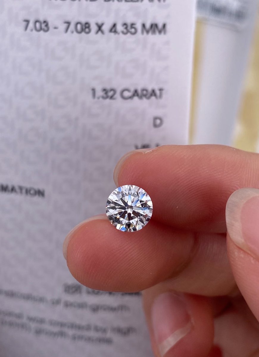 lavishlabgrown's tweet image. Minimal. Elite. Certified.
1.32 CT Round Brilliant
D Color | VS1 ClarityCalibrated to perfection. Cut to captivate.
Main character energy no introduction needed. 💎✨

#LavishDiamonds #RoundBrilliant #DColorDiamond #VS1Diamond #LabGrownLuxury #DiamondLovers