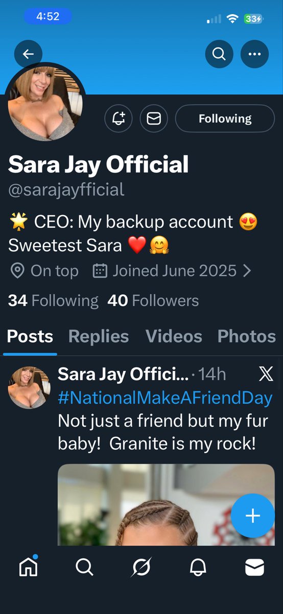 samisayiam's tweet photo. @SaraJayXXX is this your profile? Do you send messages? https://t.co/GLO7z3qVHh