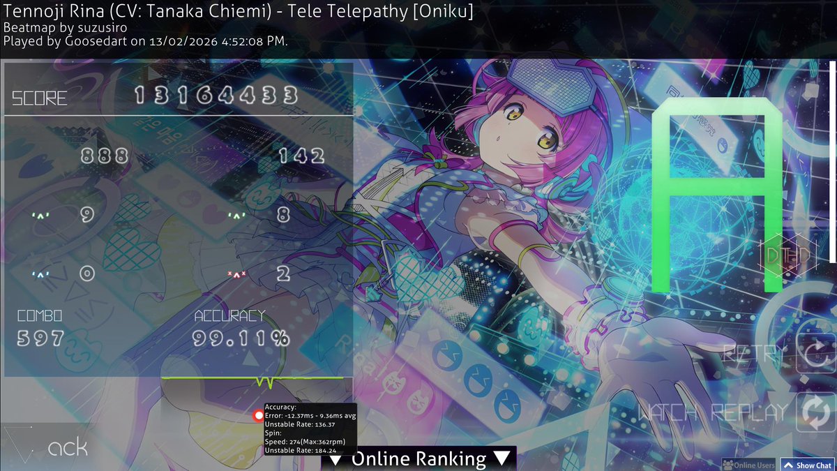 NEW TOP PLAY!!! 398pp! wouldve been 400 if i didnt drop 3 100's on the last 3 notes of the map