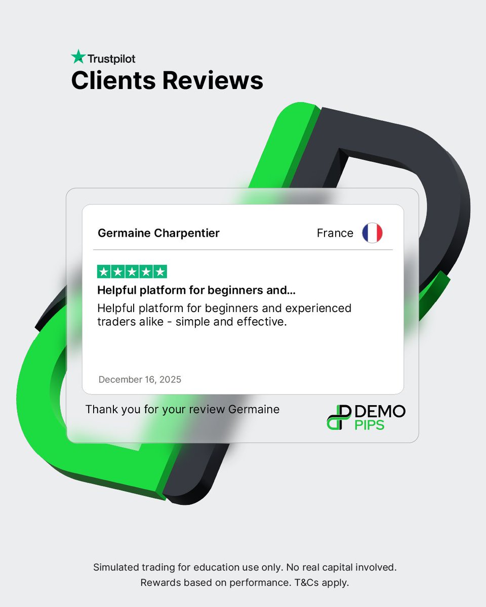 Your feedback makes our day! Thank you for trusting DemoPips on your trading journey. 

#DemoPips #Testimonials #Reviews #Trustpilot