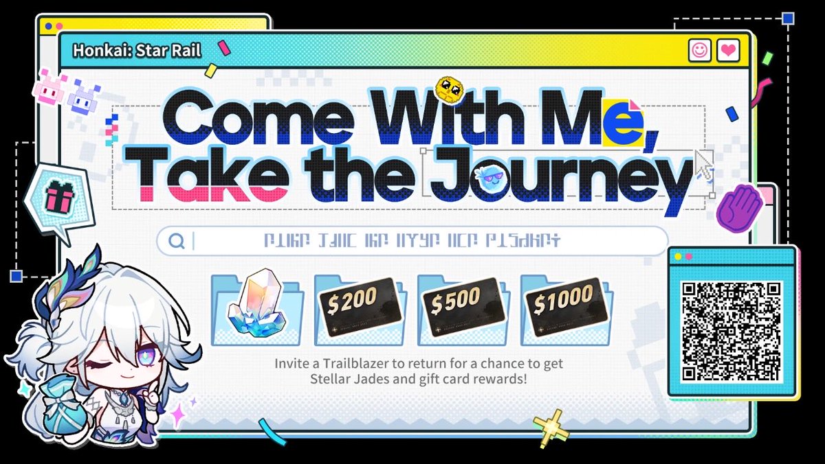 impylock's tweet photo. Invite returning Trailblazers to link up with your invitation code and log into the game to win Stellar Jades, gift cards, and other surprise rewards https://t.co/ufKZHUVH5k