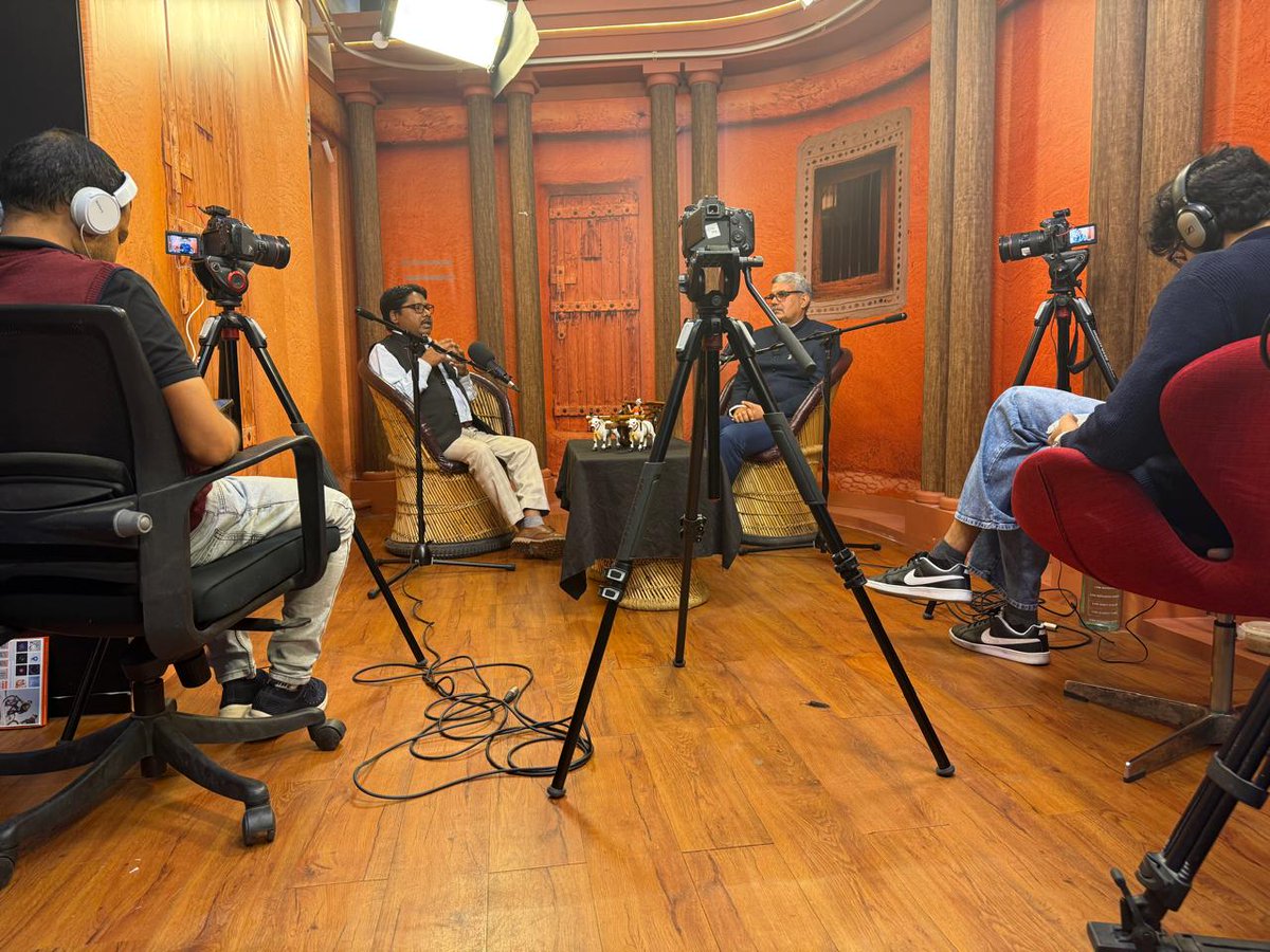 In conversation for India's Farmers!
<a href="/MGathala_CIMMYT/">Dr Mahesh K Gathala-CIMMYT India</a> recorded a podcast with
<a href="/Prakashnw18/">Om Prakash ओम प्रकाश</a> <a href="/KisanTakChannel/">Kisan Tak</a> discussing farmers’ challenges, CIMMYT’s contribution to India’s agri sector, &amp; innovations driving sustainable transformation. 

Stay tuned!   

#CIMMYT #Agripodcast