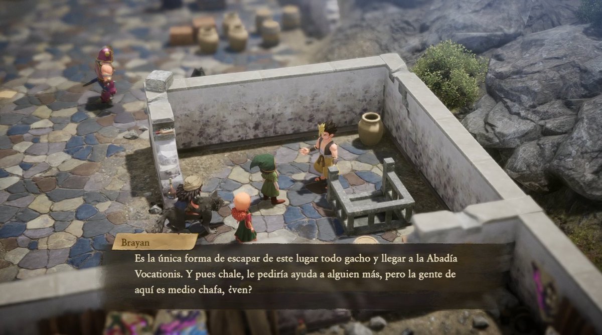 En DRAGON QUEST VII REIMAGINED hay un dude al que le pusieron EL BRAYAN y sí, habla como si viniera de Tepito 😂