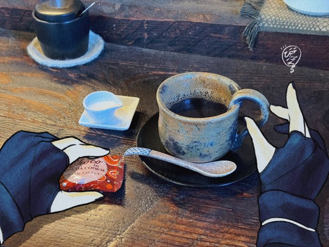 行きつけのカフェでコーヒーとチョコクッキー。
いつかメニューにある豆を全部試す。
今日はマンデリン。 