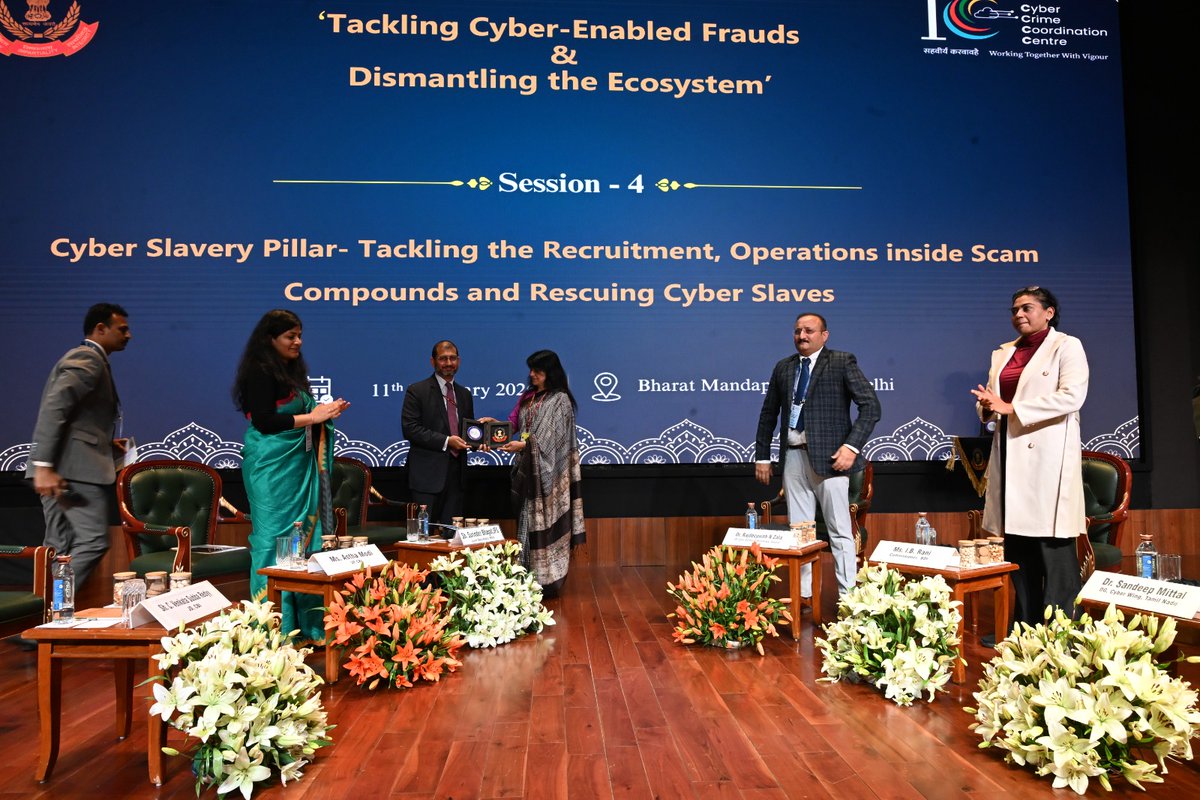 ProtectorGenGOI's tweet photo. Speaking at a panel discussion on Rescuing cyber slaves: Challenges and the Way Forward, he highlighted emerging threat of cyber slavery and ongoing rescue efforts by our Missions. Discussions also examined the misuse of social media platforms in facilitating fraud.
2/2 https://t.co/kryUKwDyJw