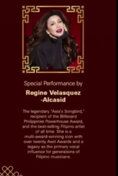 alquiiiii's tweet photo. “The legendary Asia’s Songbird—the best–selling Filipino artist of all time. She is a multi–award– winning icon— and a legacy as the primary vocal influence for generations of Filipino musicians” ✨💁🏻‍♀️   ohhh i love it🙂‍↔️💕  pero mas nakakasatisfy kung may vid ng pag intro🥹🤧 https://t.co/pUlPsLYIDt