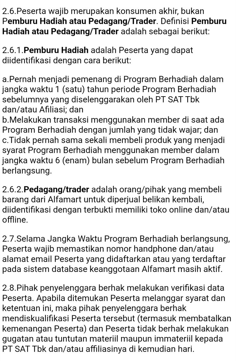 Jangan lupa cek sk nya ya teume.. 

Btw pemburu hadiah poin c itu belum pernah belanja samsek pake member gitu kah?
