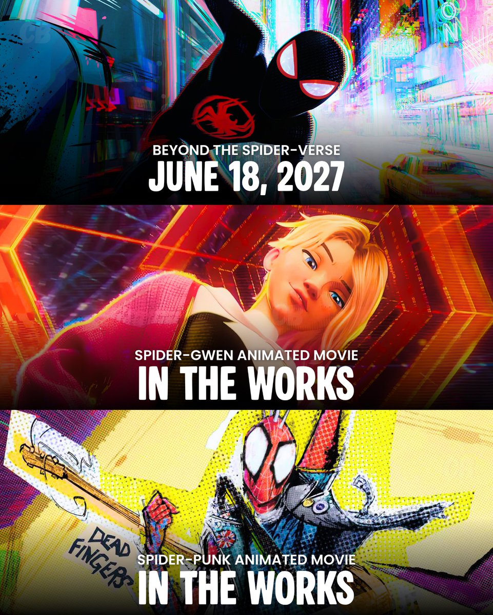 Counting down the days until Beyond the Spider-Verse Spider-Gwen (Hailee Steinfeld) swings back into our lives! 🥰🕸️🩷

490 Days Left until June 18, 2027. WoHoo! 🥳

📷@thecartoonbase