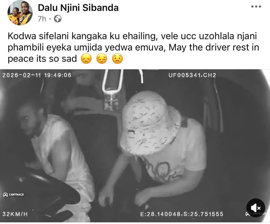 Surely someone out there may recognise this face… The lady was even confused as to what she wanted…. This eHailing driver died, for what? For what hle? Koloi? Phone? Money? Life was taken and wish they find them 💔💔💔💔💔💔💔💔💔💔💔💔…