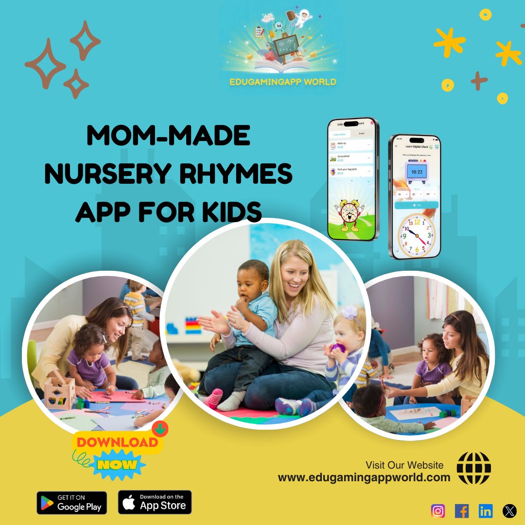 LinSnowTV1's tweet image. Mom-made. Kid-approved.
Edugamingappworld is built for safe early learning.
Download today.
#Edugamingappworld #NurseryRhymes
2️⃣