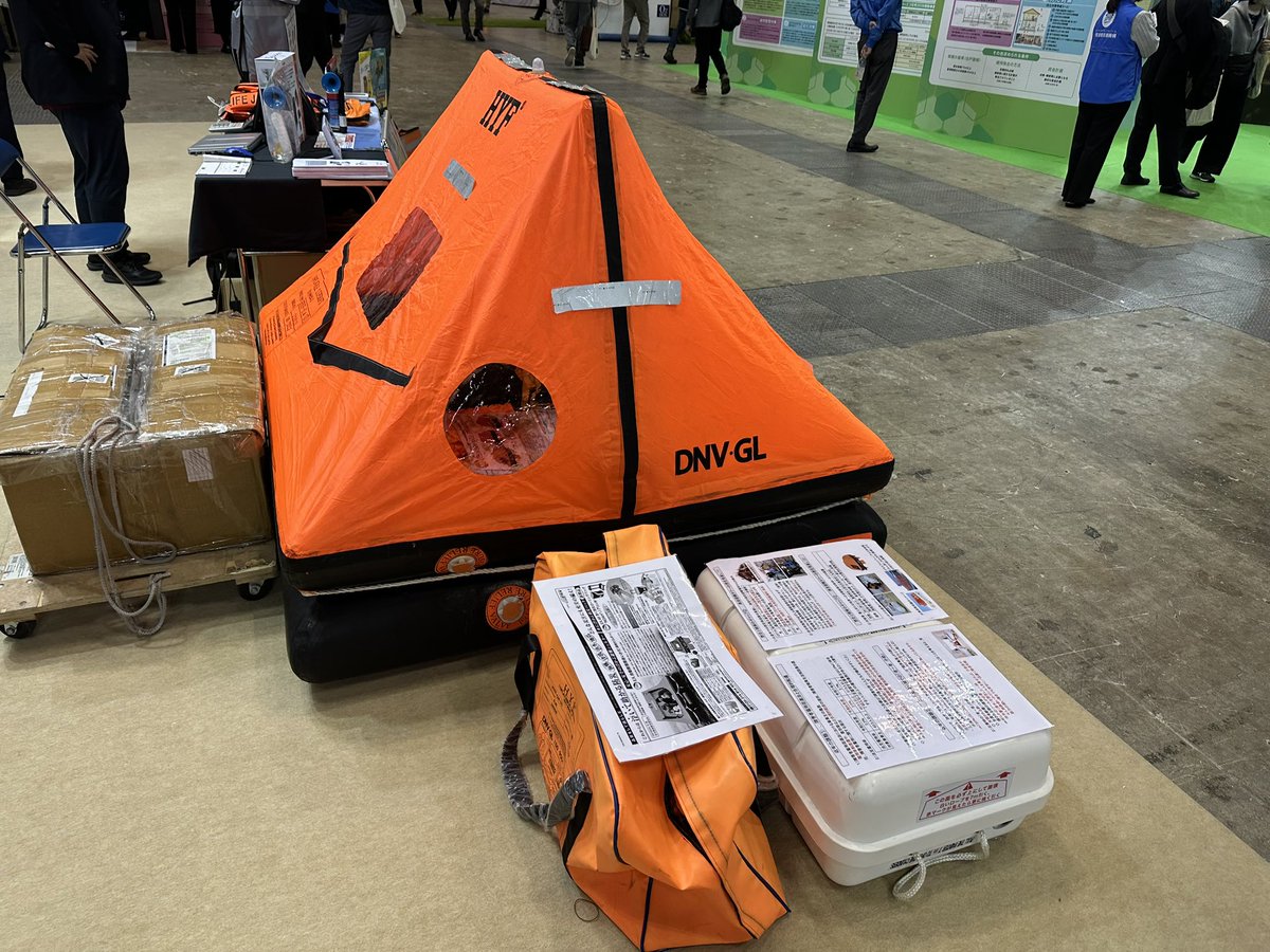 ジャパン建材フェア 災害対策エリアの紹介。 #メテックス さんの