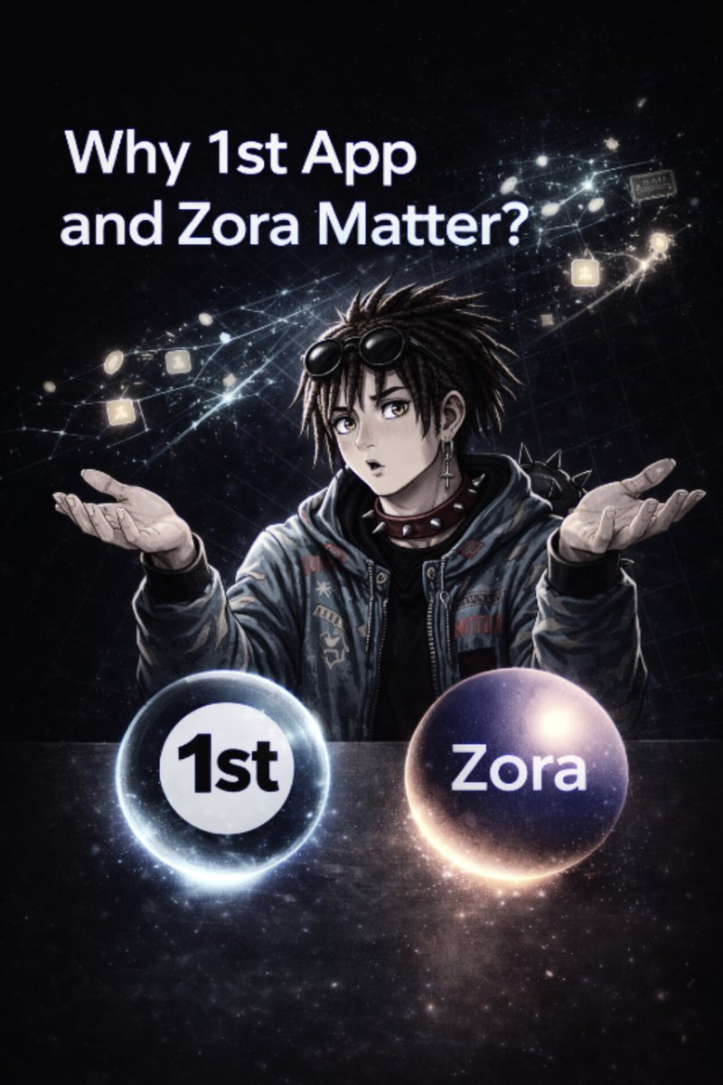 GloryTee101's tweet photo. @1st_app @zora Why It Matters
First App strengthens trading infrastructure.
$Zora unlocks tokenized digital value.
Together, they signal a more liquid, open, and creator-driven Web3 economy. 
#FirstApp #Zora https://t.co/XKg37uA3oD