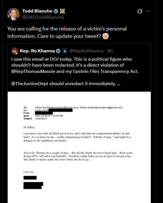 FriendsFeisty's tweet image. Let's see, why would Gwendolyn Beck present herself to DOJ as a victim and why was Ro Khanna specifically looking for her name in the Epstein files?

- Gwen dated Bob Menendez.

- Vikas Khanna, Ro's brother served as 1st Assistant US Attorney for NY

- During Bob Menendez's 2024