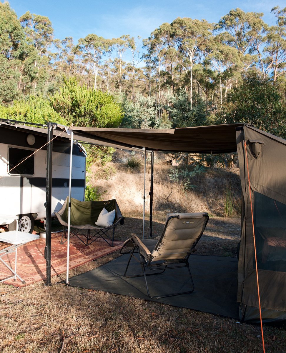 TheOztentGroup's tweet image. Where everything comes together. The Caravan Connector keeps shelter continuous at camp, by connecting your RV Tent and caravan with ease.⁠
⁠
#oztent | #discovermore | #30secondtent