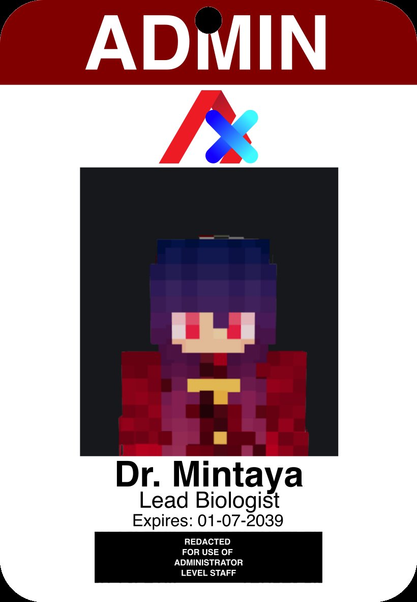 This is a character. I had created for evergreen events Season 2. She is a lead biologist that worked for ax corp. 
#ocart