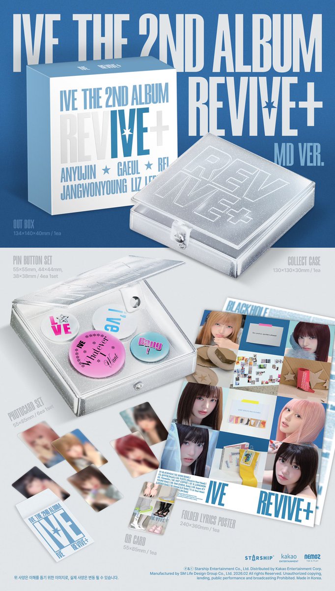 IVEstarship 2nd Album <REVIVE+> new versions preview: MD ver