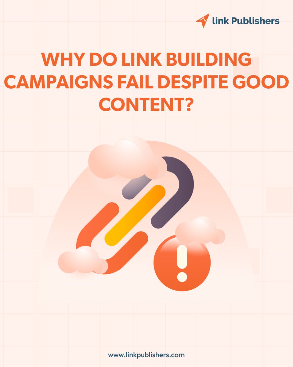 Link_Publishers's tweet photo. Good content isn’t enough to get backlinks anymore. 
It’s relevance, editorial value &amp; strategy that earn attention.
Stop chasing links. Start earning them. 

Read more: https://t.co/Apu5R9oujw

#SEO #LinkBuilding #ContentStrategy #Backlinks #LinkPublishers https://t.co/gcfOR02e1e