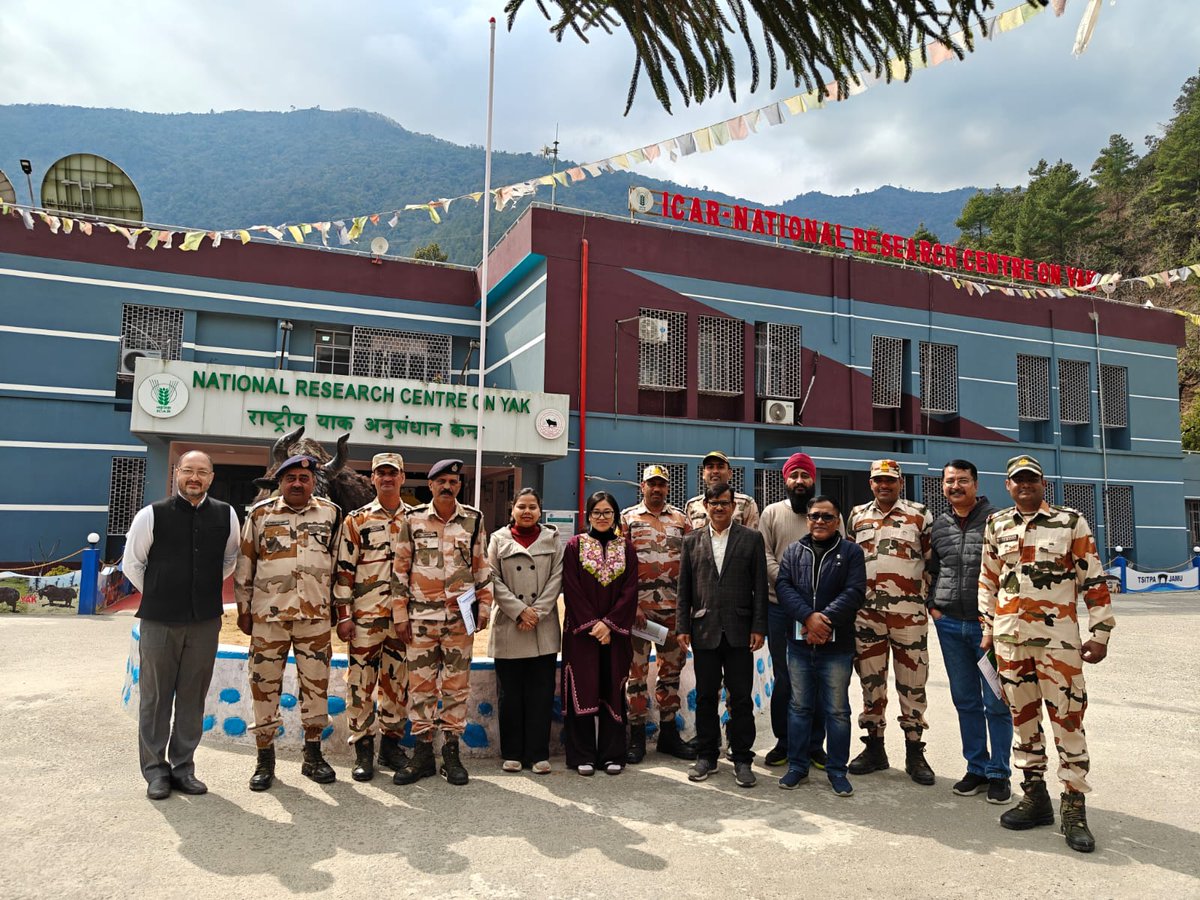 The ICAR-National Research Centre on Yak, Dirang successfully completed a skilled development programme entitled “Short Course Training Programme on Scientific Techniques of Yak Handling and Management” for ITBP personals in Dirang.