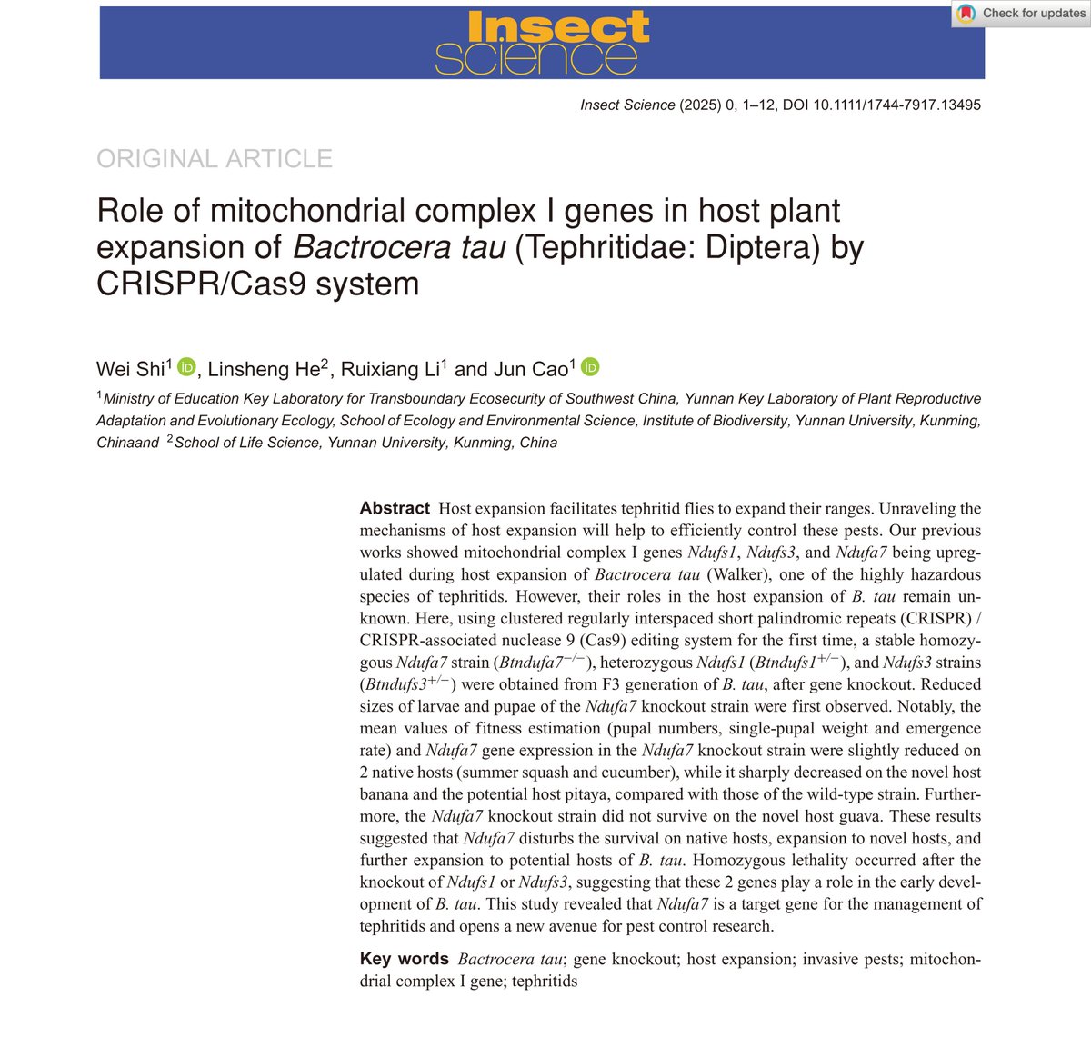 Insect Science tweet media
