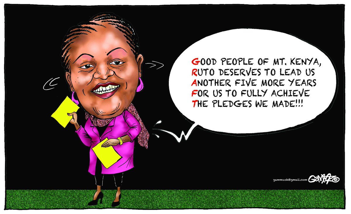 EDITORIAL CARTOON: Waiguru for Ruto...