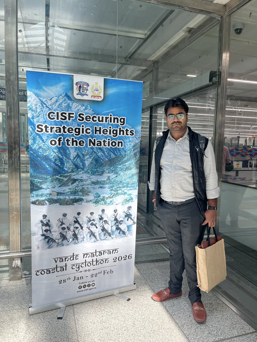 dildsk's tweet photo. Travelling from Delhi Airport to Jodhpur Airport, had very smooth and fast security check. #cisf staff is helpful and courteous. #vandemataram #coastalcyclothon 
@CISFAirport https://t.co/iihfuUWOZc
