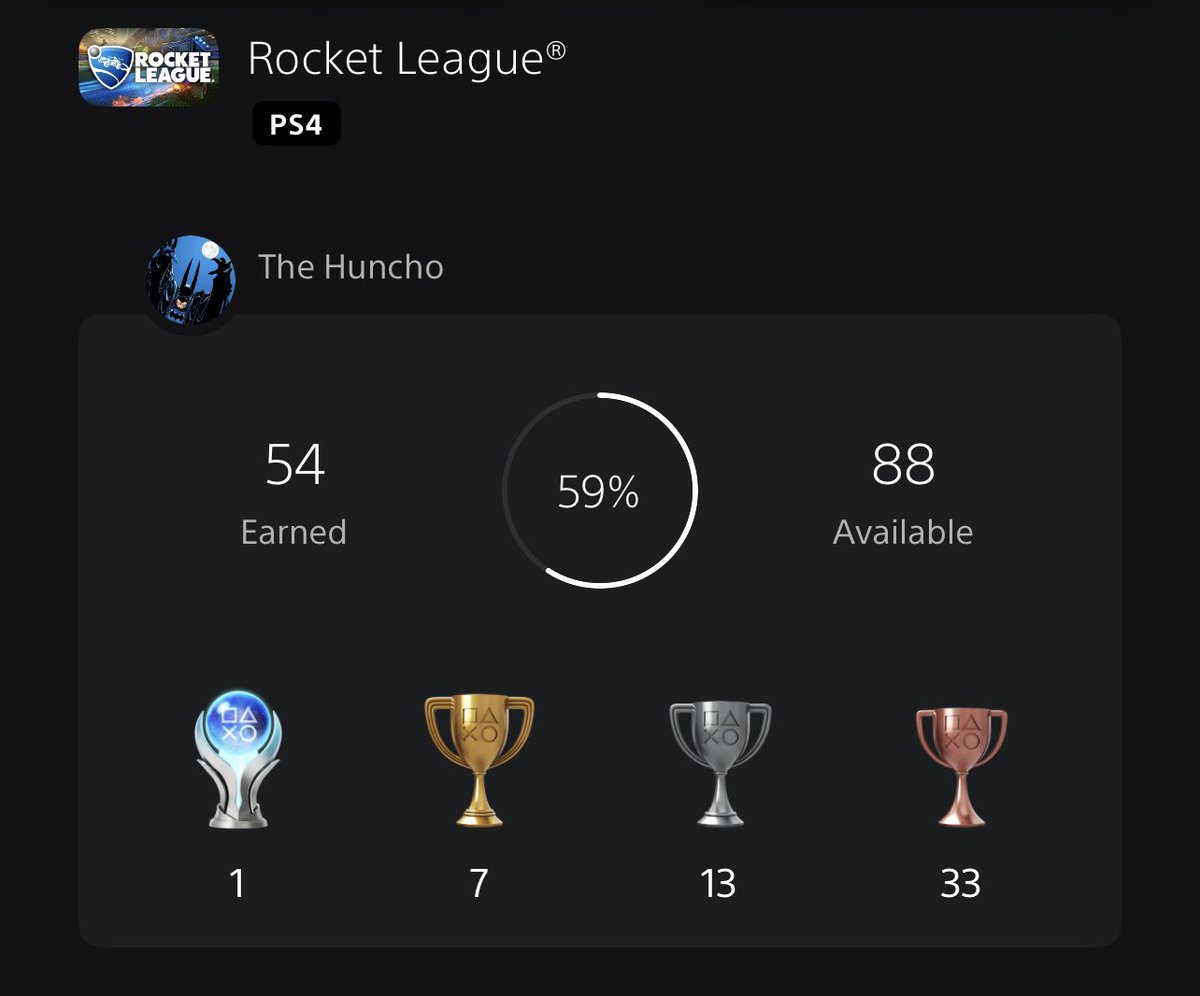 ImHuncho's tweet photo. #18 Rocket League https://t.co/1Ph24gXwai