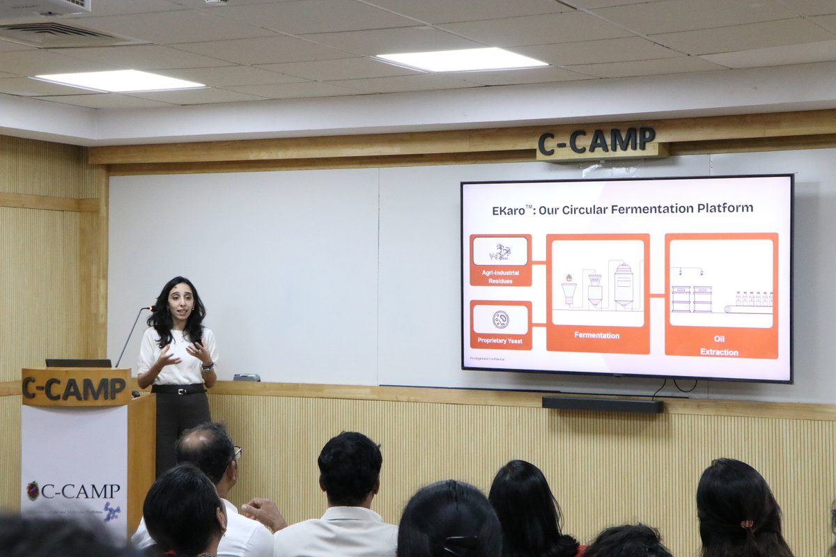 CCAMP_India's tweet image. From Bench to Boardroom to Breakthroughs, Women Leading Science.
A strong cohort. A stronger impact.

Glimpses from the #WEBio Demo Day at C-CAMP, with dynamic women-led startups across medtech, agritech, industrial biotech, environment, and clean energy, showcased innovations