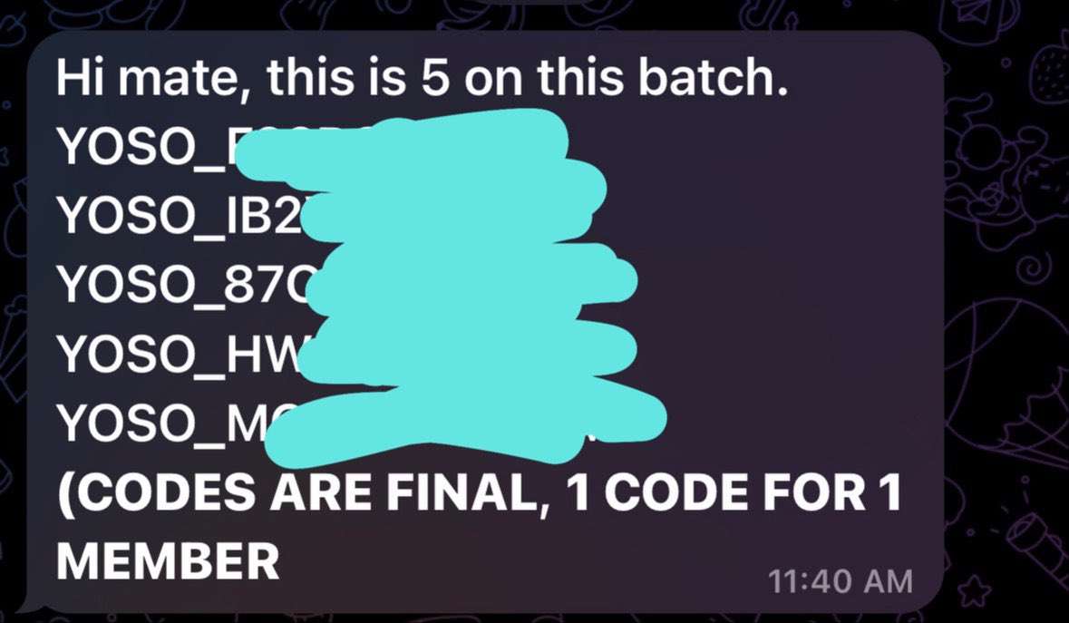 Aadil_crypto's tweet image. 🔥🪂 YOSO Invite Code Giveaway

Got 5 Invites Codes From @yososocial Team 🚀

How To Participate 👇

- Follow @ffire332079 + @yososocial 
- Like + Retweet This Post 
- Also Tag 3 Friends in Comments 
- Done 

✔️ Winners Select After 5 Hr Random Winners