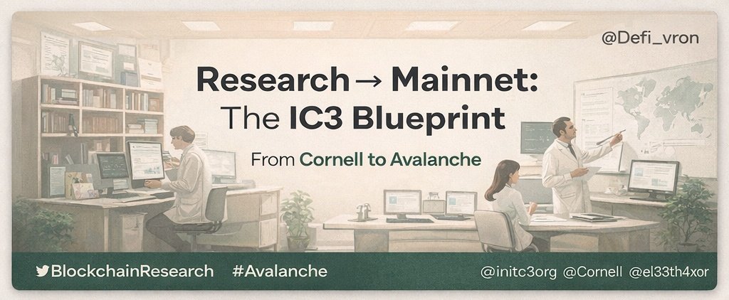 defi_Vron's tweet photo. Hello CT
What if your university didn’t just host blockchain events but helped design the protocols running global networks?
As a social minner for @TheDAOLabs
I've looked into this and IC3 is my POV!
#Web3InAcademia
@initc3org @Cornell
#BlockchainResearch #Avalanche https://t.co/VAuK0PZQkr