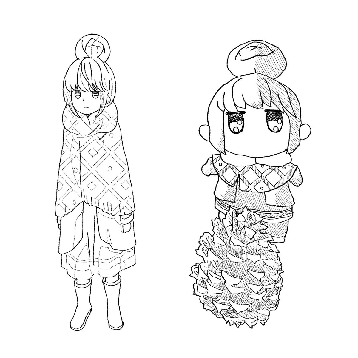 お絵描き : リンちゃん ＆ きぐりん ✏️ DRAWING : RIN-chan