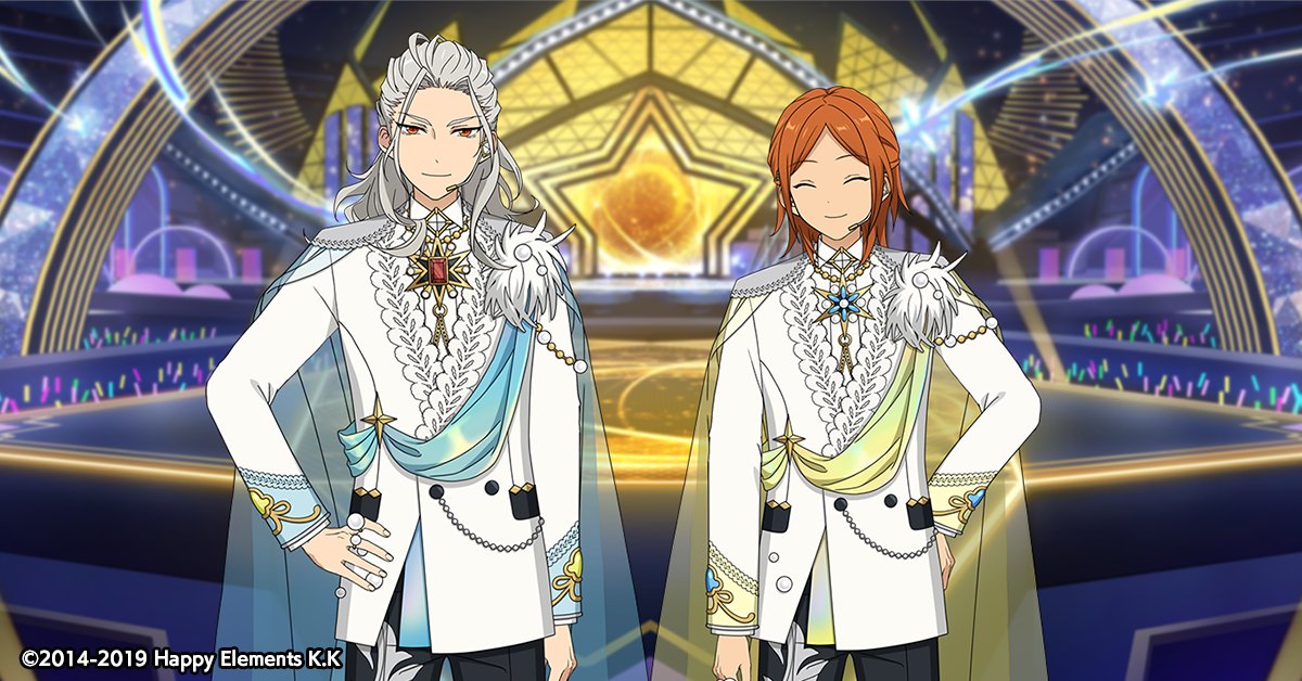 【スカウト情報】

新カードにはルーム衣装【Mainstream Megasphere衣装】が付いています🎵

⭐5 天祥院 英智
⭐5 南雲 鉄虎
⭐4 乱 凪砂
⭐4 葵 ゆうた

マイルーム、アイドルルームで着せ替えてみてください👕
※衣装はアイドルロードより開放することができます。

#あんスタ